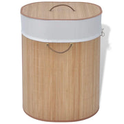 Cesto portabiancheria ovale 45 x 35 x 60 cm bambù naturale 02_0006166