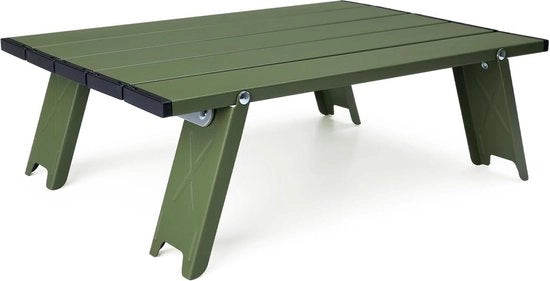 Tavolo da Campeggio Opportuno - Tavolo Portatile, Leggero in Alluminio - Per Esterno e Tavolo da Spiaggia - Ultraleggero - 40x28,5 cm