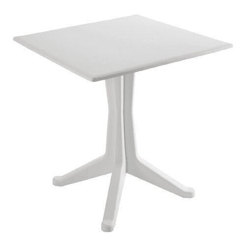 Tavolo da Giardino Balcone in Resina Ponente Bianco 70 x 70 cm Progarden
