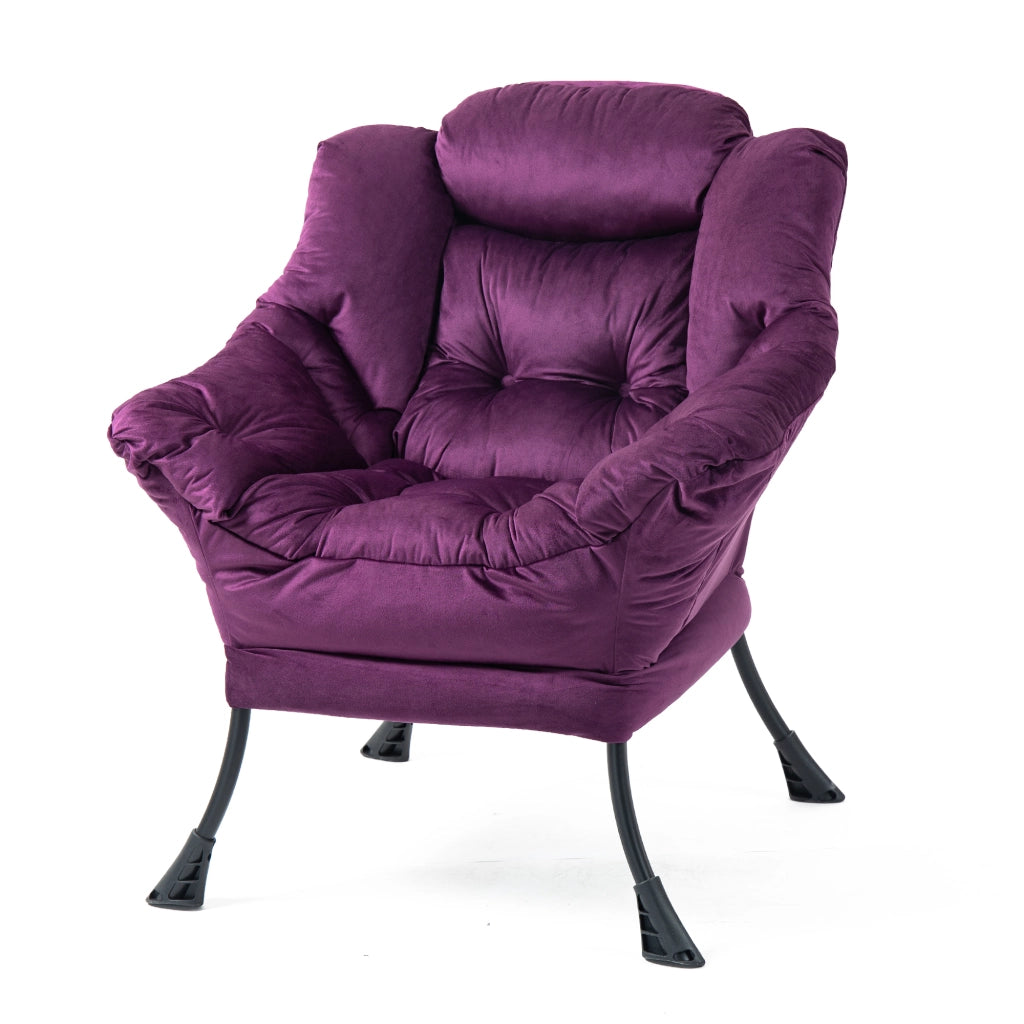 POLTRONA Relax con struttura in metallo Viola