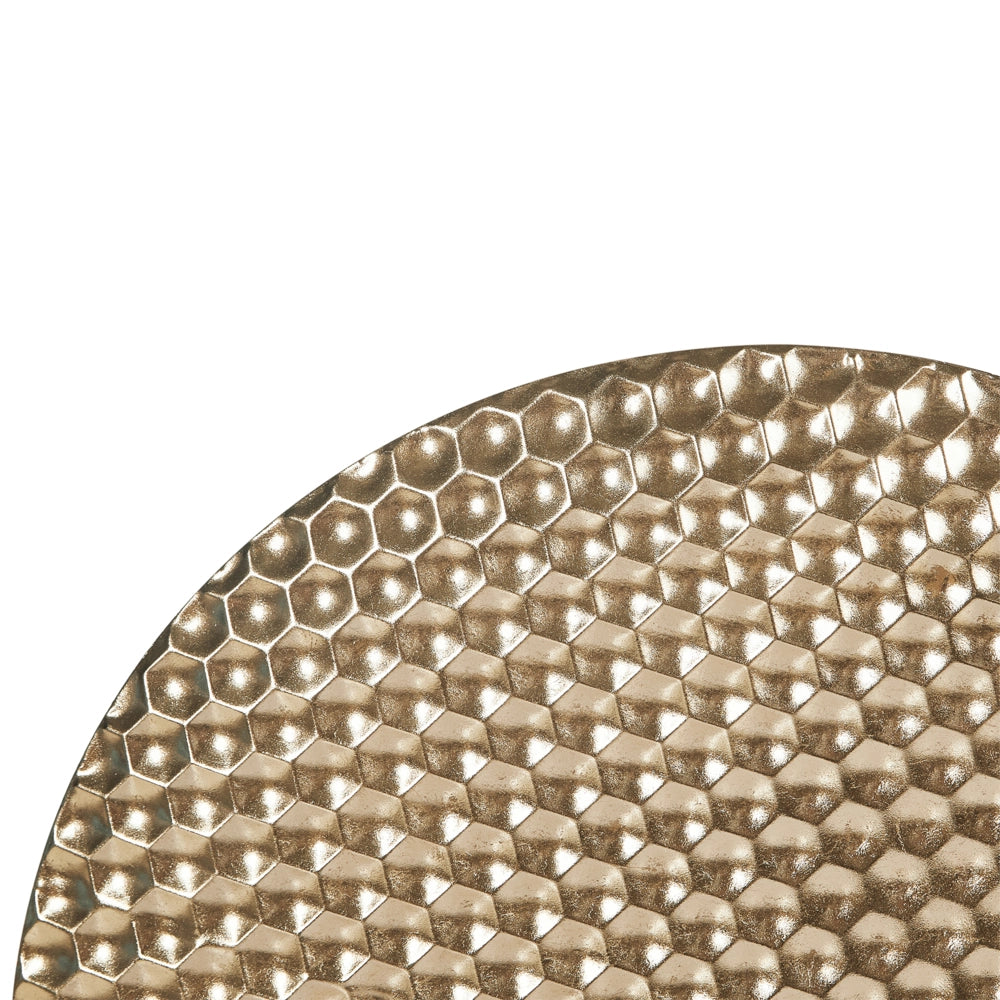 Decorazione da parete rotonda in metallo oro stile glamour