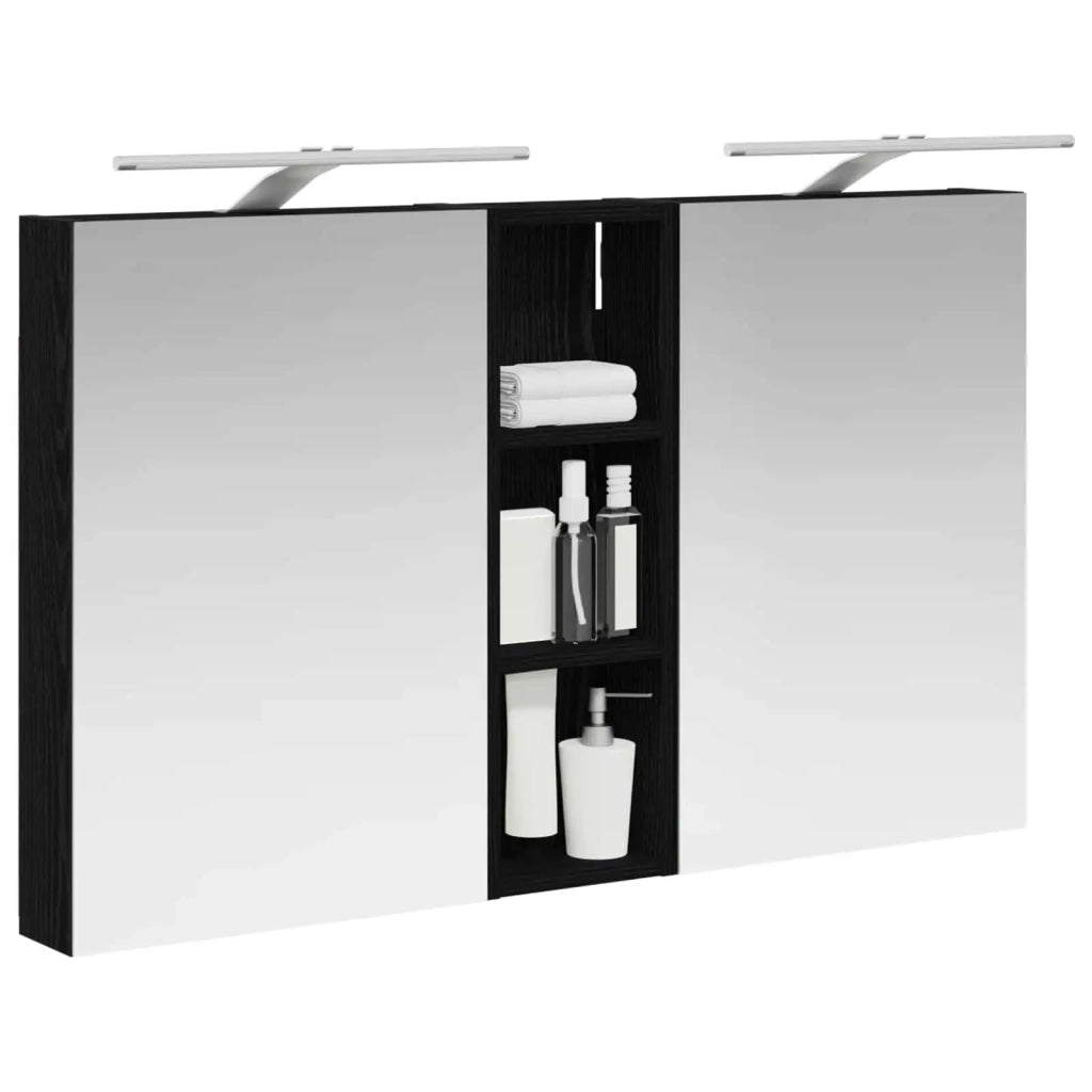 Set di Armadi da Bagno con porta 3 pcs 100 x 10,5 x 60,5 cm 3403705