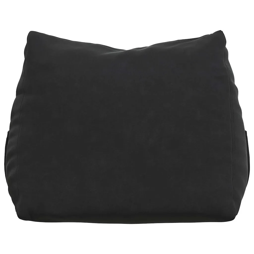 Cuscino per Schiena Nero 45 x 20 x 35 cm Tessuto in Cords 42015025