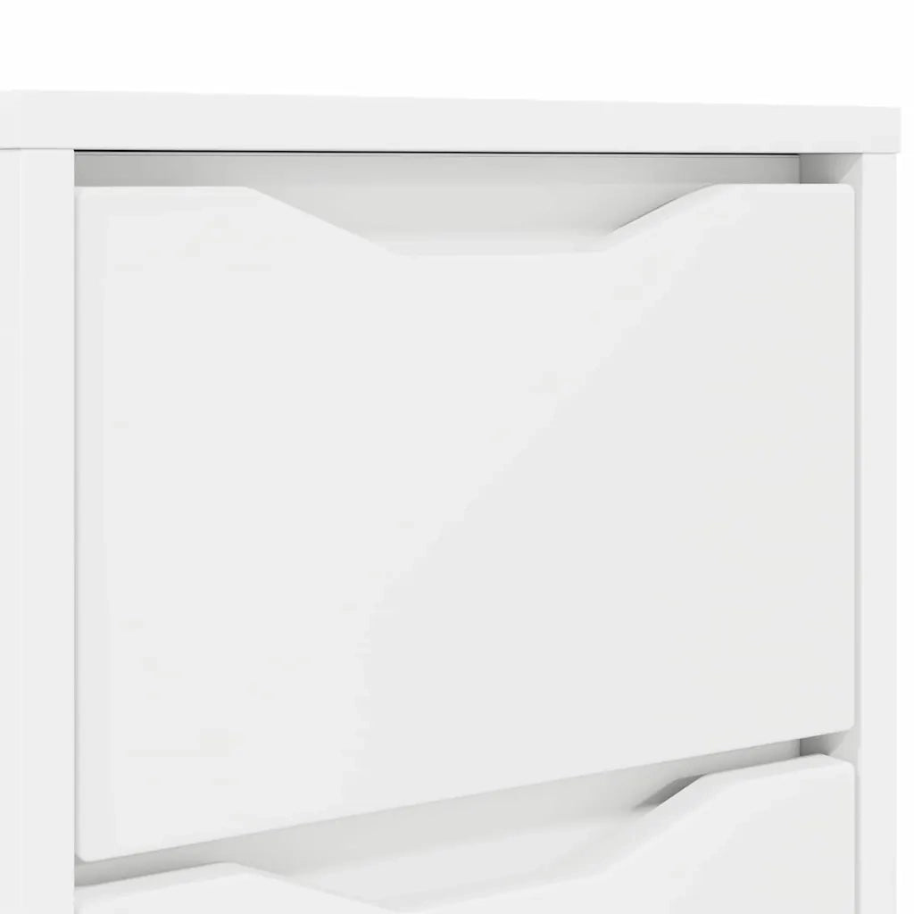 Set di 2 Comodini | Armadio da Notte | Mobiletto da notte Bianco 30,5 x 30 x 43 cm Legno multistrato