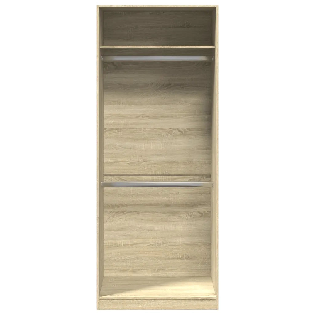Armadio Rovere Sonoma 80x50x200 cm in Legno Multistrato