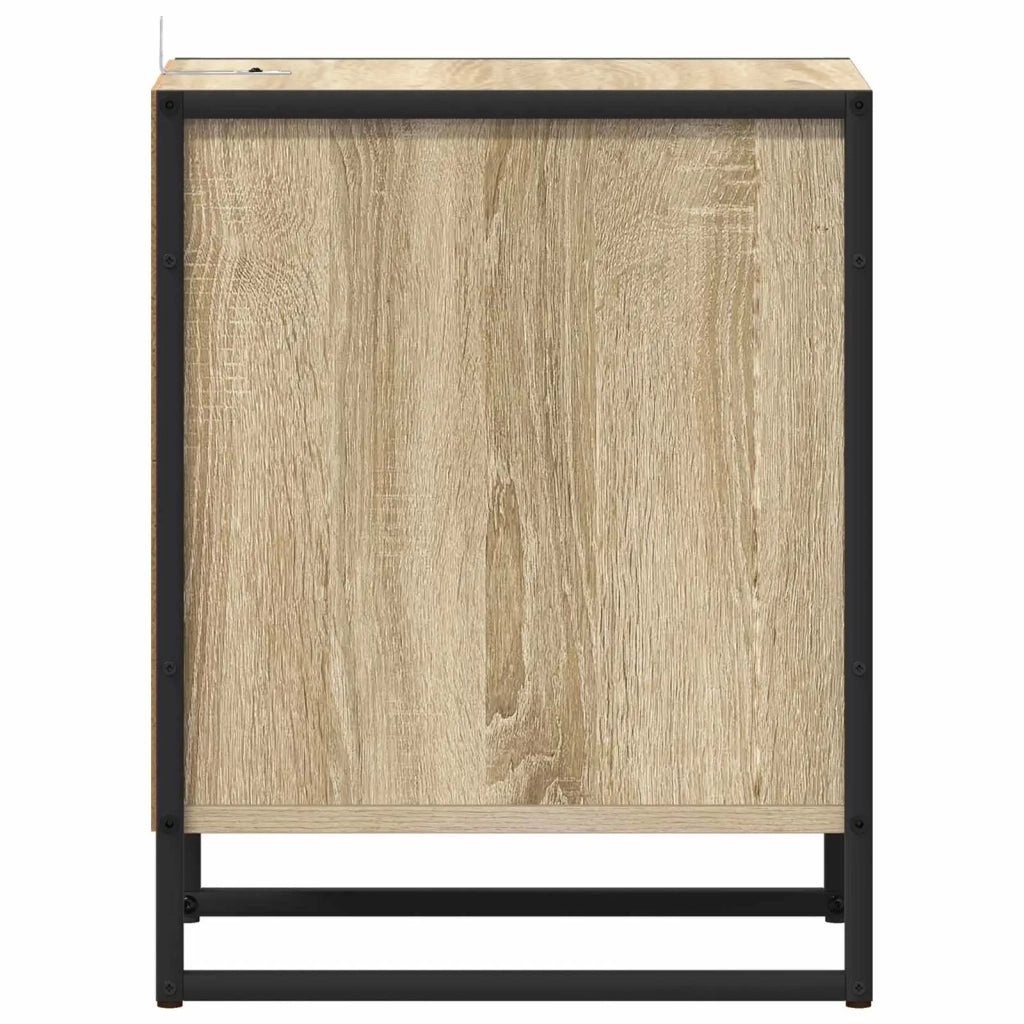 Comodino 2 pcs Sonoma 39,5 x 30 x 50 cm Legno multistrato