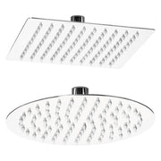 SET DOCCIA 'STARTER' quadrato - soffione 20 x 20 cm  - METAFORM