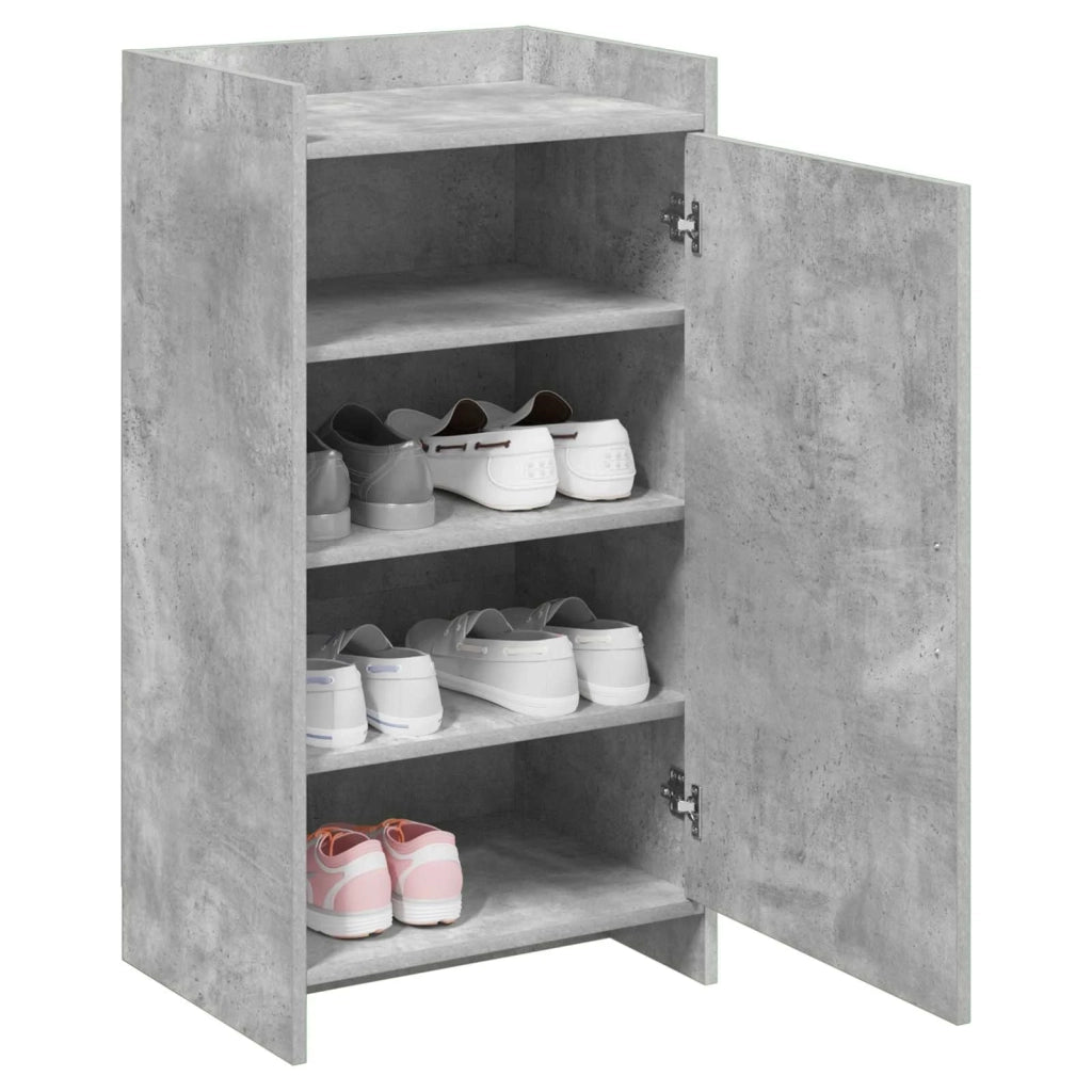 Mobile per scarpe con porta Grigio Cemento 48 x 36 x 92 cm 8011334