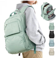 Borsa da Scuola Grande per Ragazze, Zaino Leggero per Studentesse, Borsa da Ufficio con Molti Comparti, Borsa da Giorno 30L (Verde)