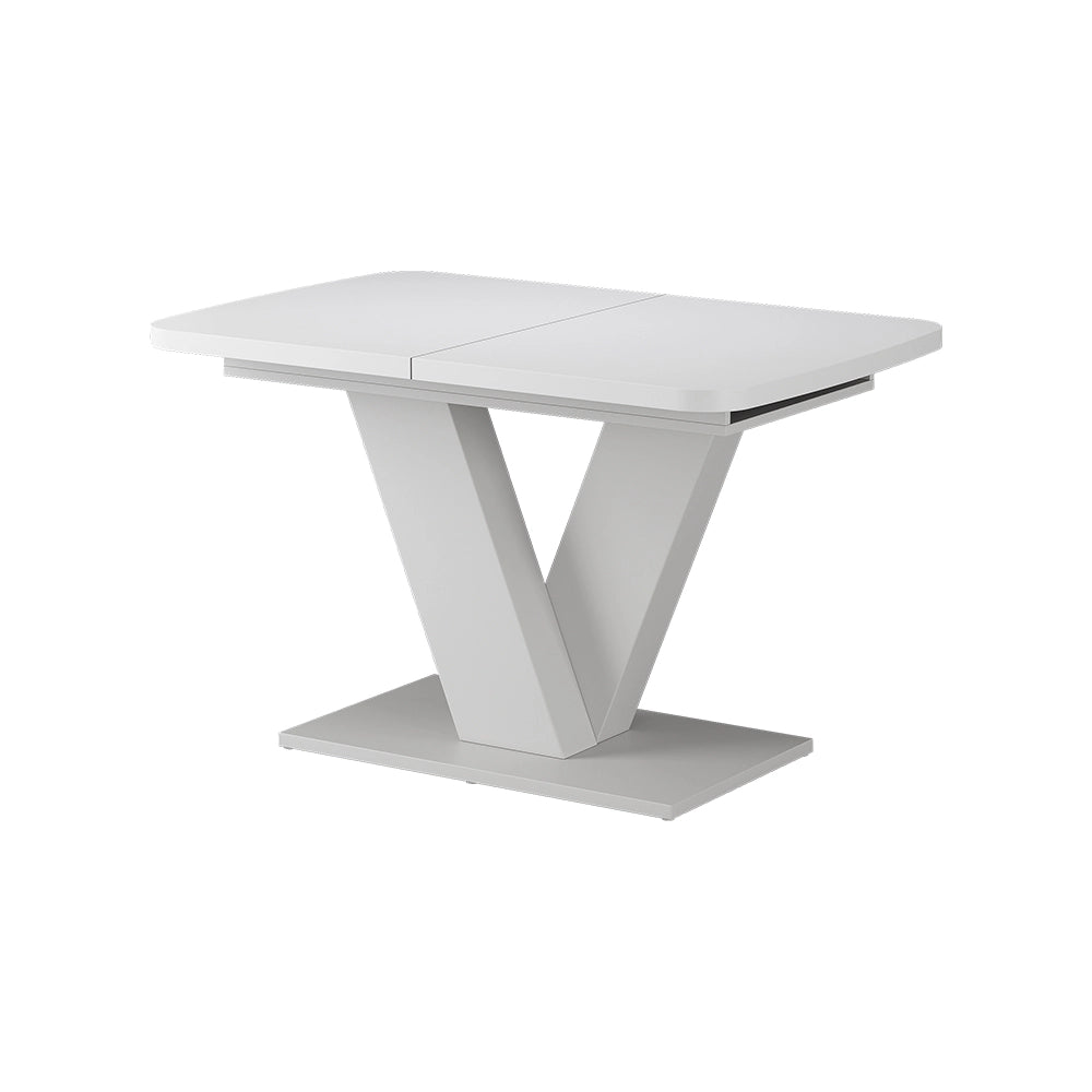 Vicco tavolo da pranzo allungabile Bianco/bianco 120 x 80 cm 2 parti