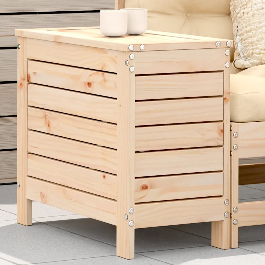 Sedia da giardino-Poggiapiedi da Giardino 62x31,5x52 cm Legno Massello di Pino