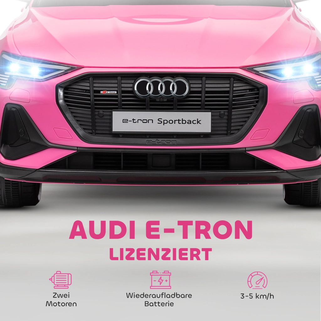 Auto Elettrica per Bambini Audi E-tron 12V con Telecomando e Cintura di Sicurezza ¨C zephmum ¨C 3-5 Anni