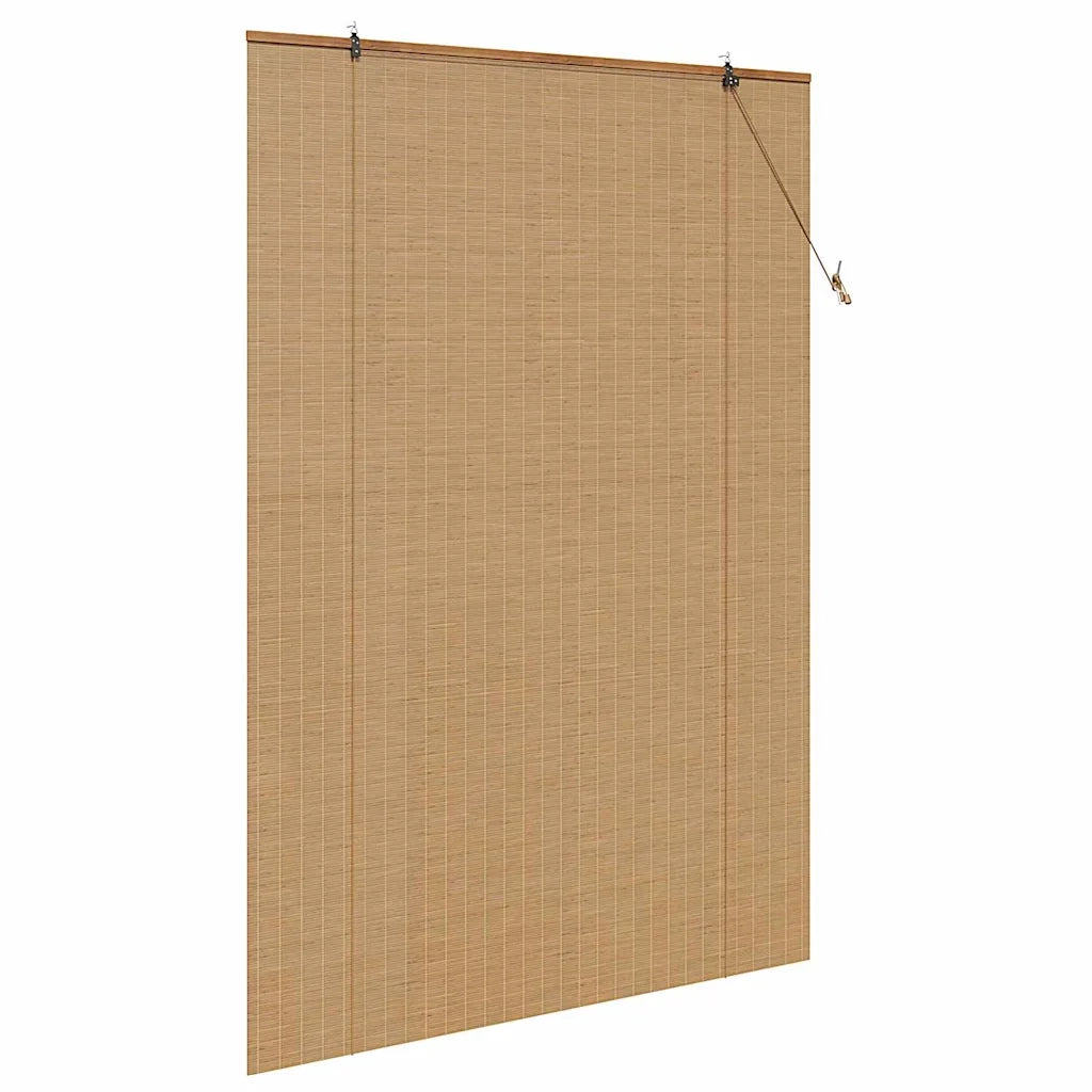 Tenda a rullo con tende-Tenda avvolgibile Marrone 140 x 220 cm Bamb¨´ 901826