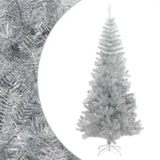 Albero di Natale Artificiale con Supporto Argento 210 cm PET 321014