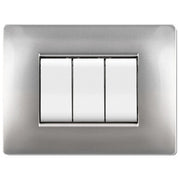 PLACCA LIFE Q LIVING PLAST ALLUMINIO CHIARO 7P- 1,0 pz