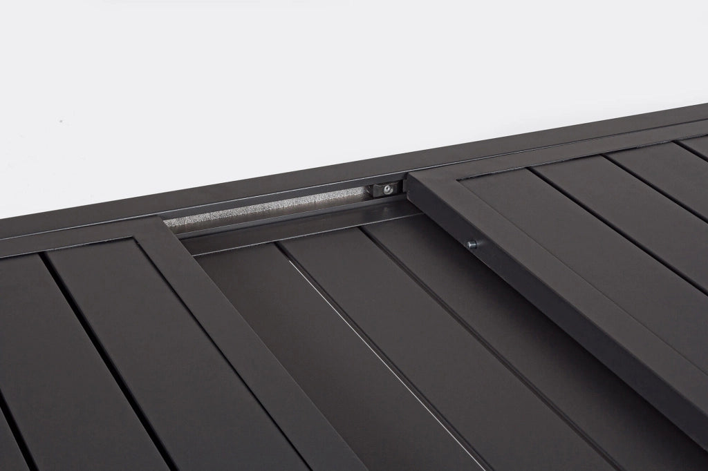 Tavolo da Giardino Allungabile 160/240x90x75 cm in Alluminio Hilde Antracite