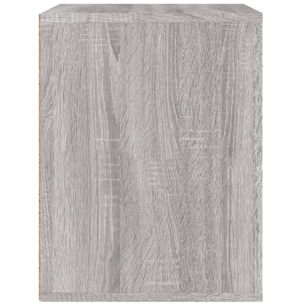Comodino | Armadio da Notte | Mobiletto da notte a Muro Grigio Sonoma 50x36x47 cm