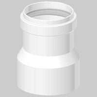 RIDUZIONE MONO PARETE IN PPS - FØ60xMØ80 - 1 pezzi - MADE IN ITALY