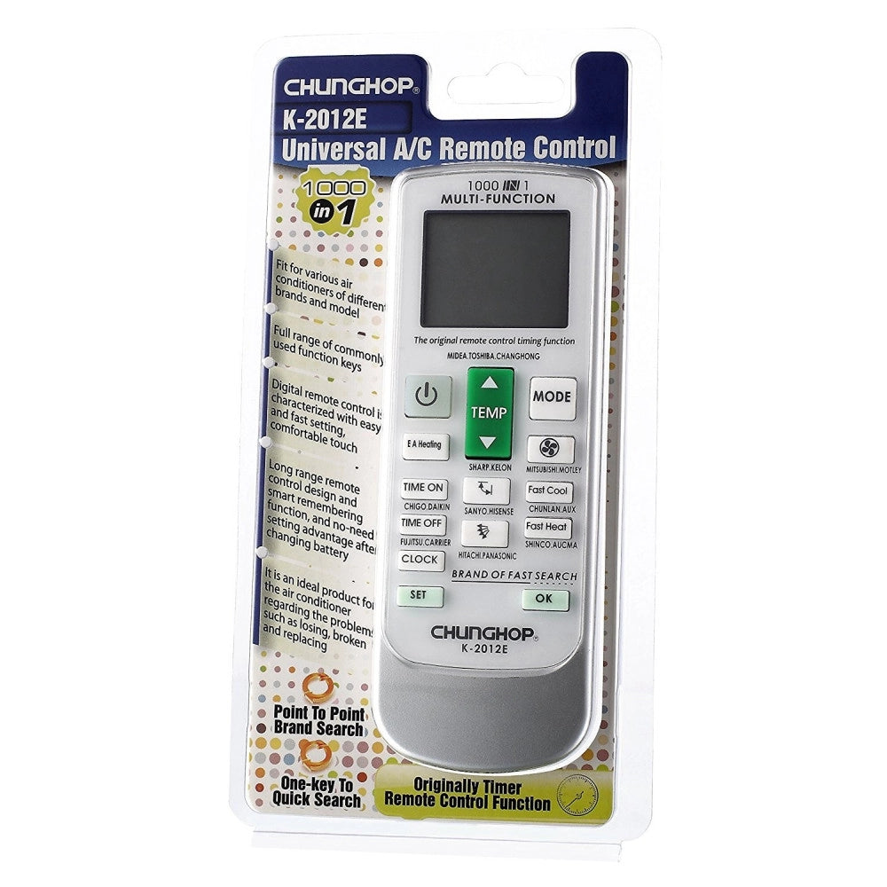 Trade Shop - Telecomando Universale Condizionatore Climatizzatore Aria Condizionata K-2012e -