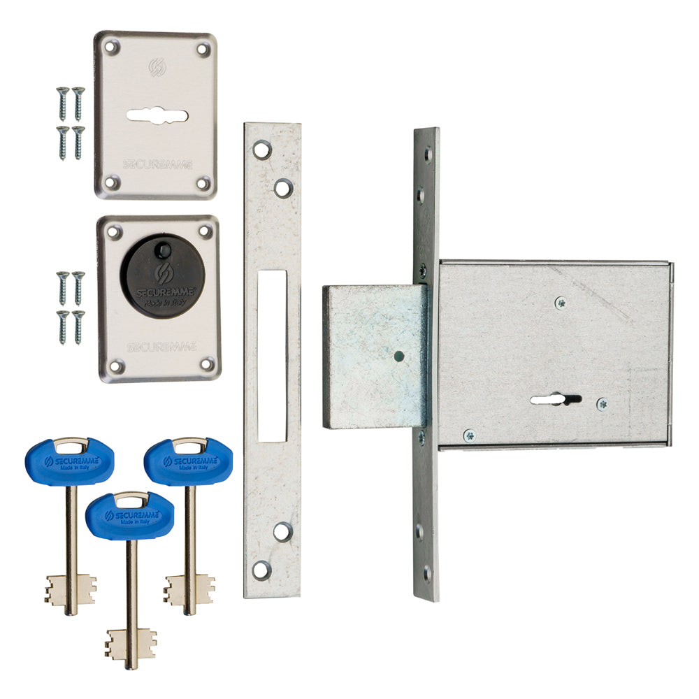SERRATURA A DOPPIA MAPPA DA INFILARE PER FASCIA '2000' E 60 - 4 mandate / corsa 40 mm  - SECUREMME