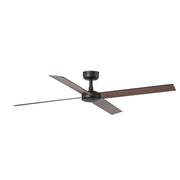 RUDDER L 4 Ventilatore da soffitto nero/noce