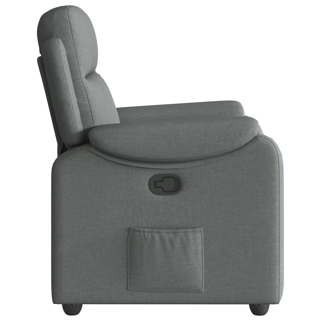 Divano Sedia-Poltrona reclinabile in Tessuto Grigio Scuro 344740