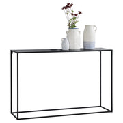 Tavolo a Consolle in Metallo 74x115x32 cm Tavolo da Appoggio - Nero [en.casa]