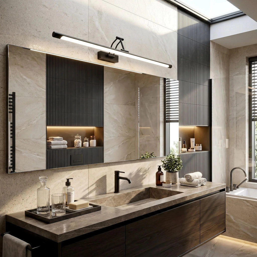 Applique Da Bagno Led Swe027-1w 80cm Black