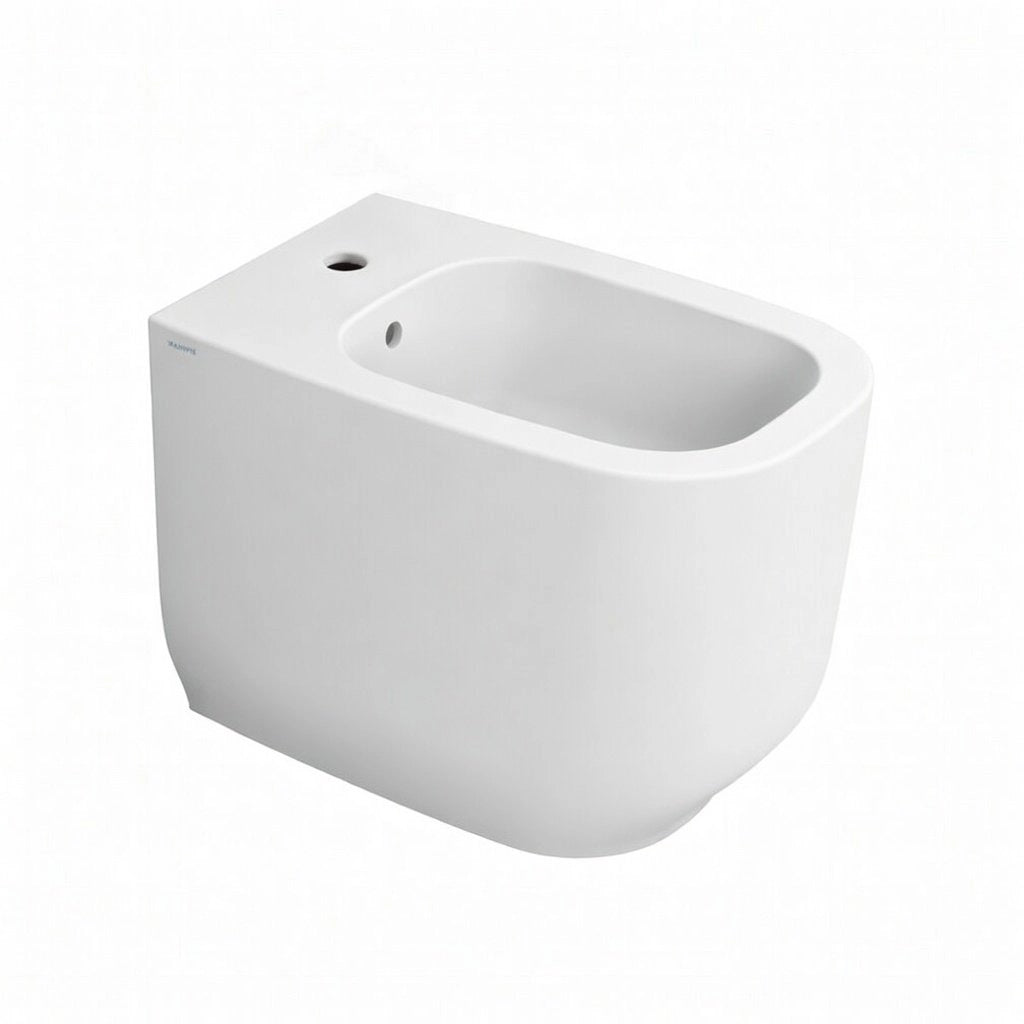 Sanitari filomuro WC e Bidet in Ceramica Copriwater soft-close Ceramiche Dolomite serie ALBA - Bianco Opaco