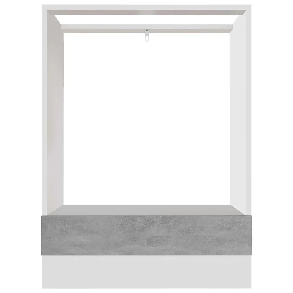 Mobile per Forno “Riga” Grigio Cemento 60x46x81,5 cm