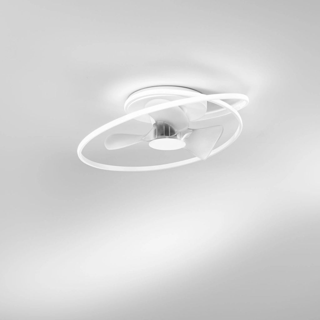 PLAFONIERA LED VENTILATORE STORM BIANCO 60W 7450LM CCT 3000K Luce calda,4000K Luce naturale,6500K Luce fredda 77X27CM