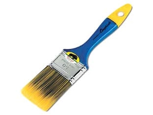 PENNELLESSA SETOLA SINTETICA KREX GIALLO/BLU SERIE 331- - mm.30 - 6 pezzi CINGHIALE