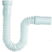Trade Shop - Tubo Di Scarico 1 1/4 Acqua Lungo Per Sifone Flessibile Lavabo Lavandino Bidet -