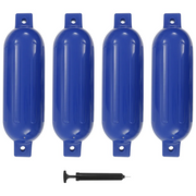 Paraurti per Gommone 4 pz Blu 51x14 cm in PVC 92377