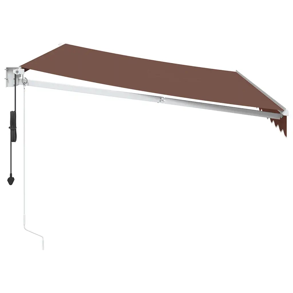 Tenda da Sole Retrattile Automatica Marrone 350x250 cm 3215709