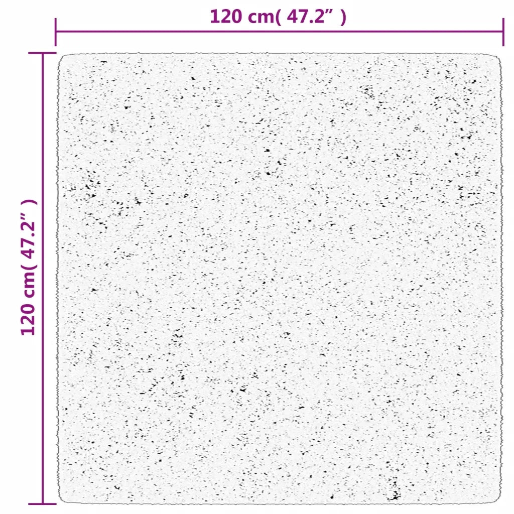 Tappeto OVIEDO a Pelo Corto Turchese 120x120 cm 375599