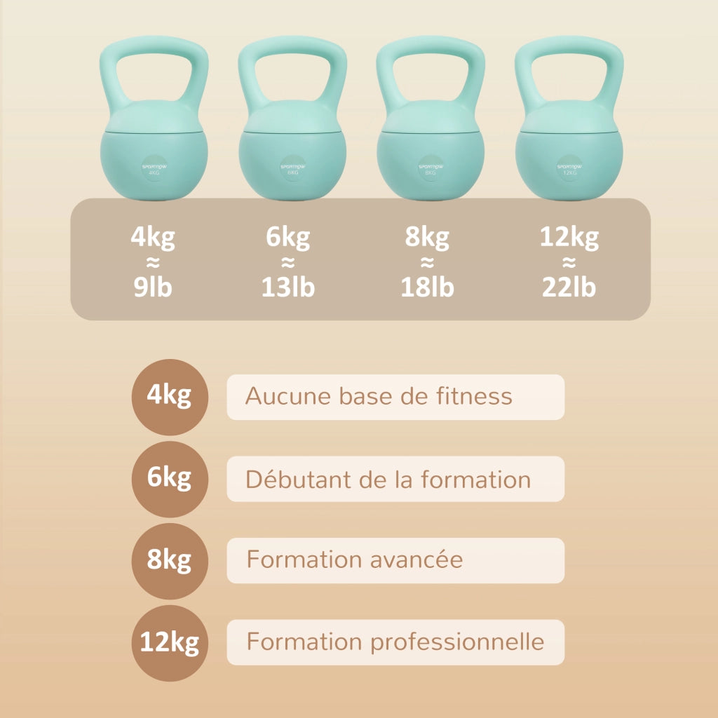 Kettlebell 6 kg ¨C zephmum ¨C 19x19x28 cm verde