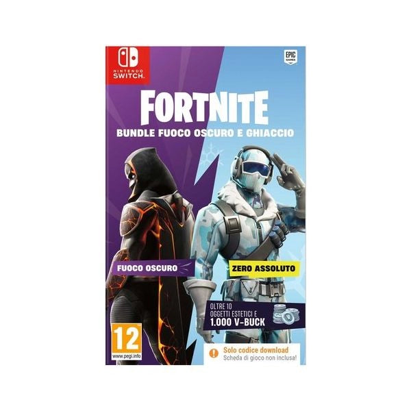 Videogioco epic games swsw2599 switch fortnite bundle fuoco oscuro e g