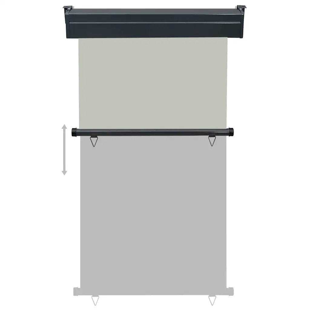 Tenda Laterale per Terrazzo 100x250 cm Grigia
