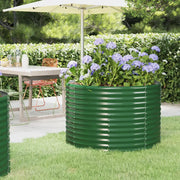 Vaso Giardino Acciaio Verniciato a Polvere 100x100x68 cm Verde cod mxl 67047