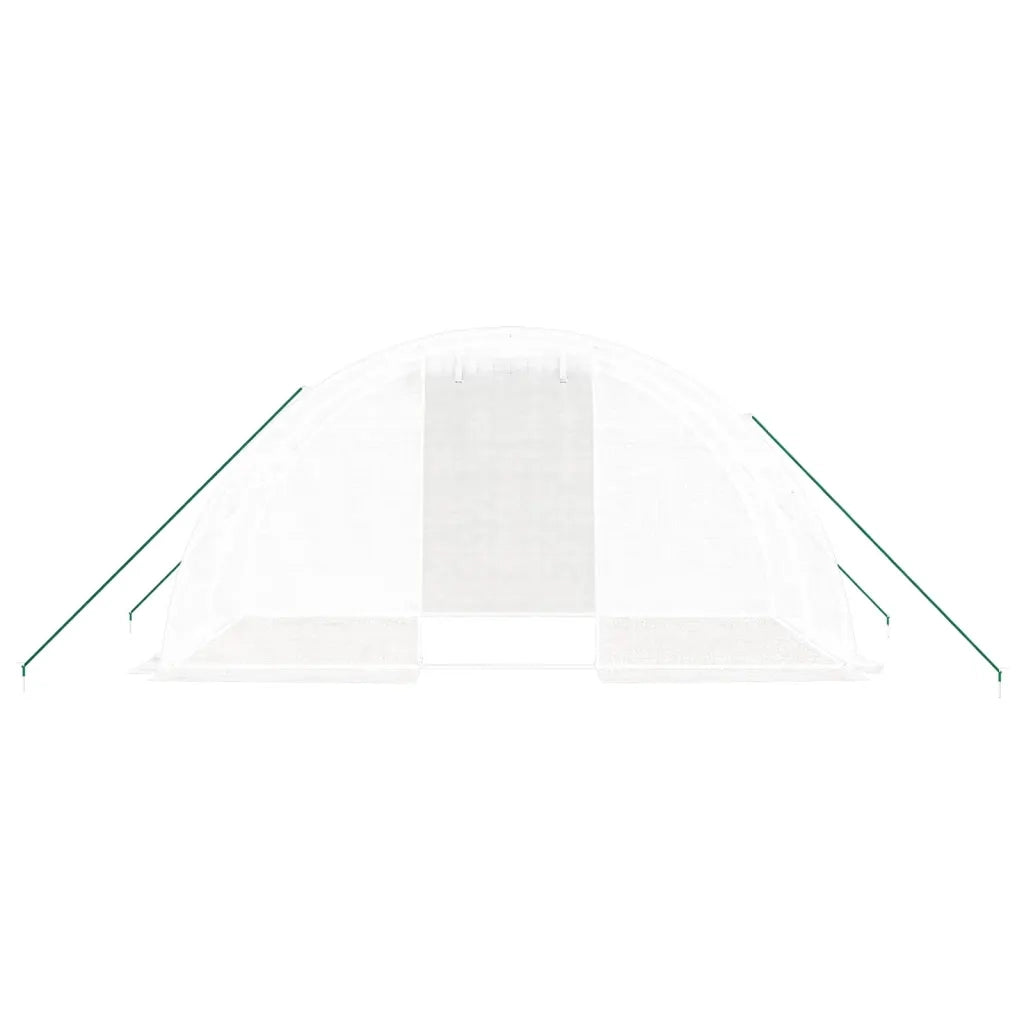 Serra con Telaio in Acciaio Bianco 8 m² 4x2x2 m 364083
