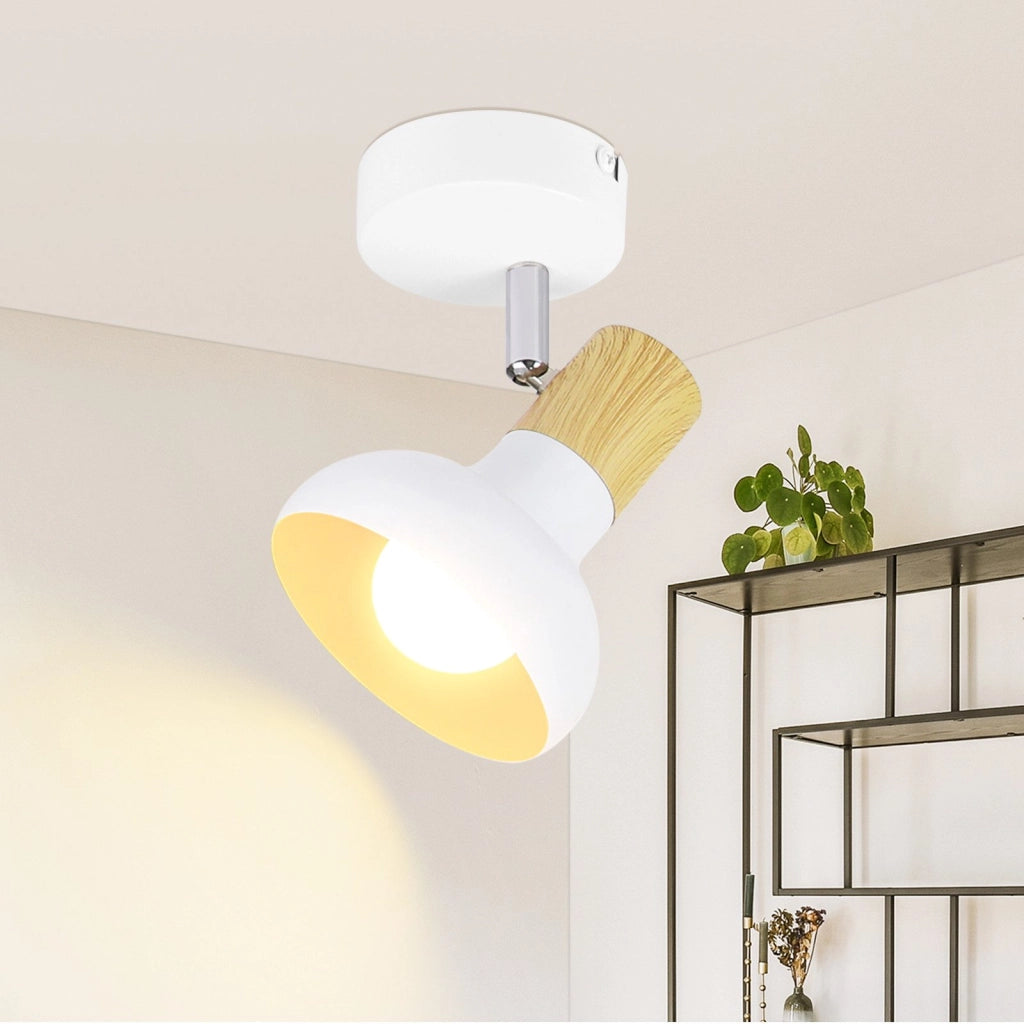 ZMH Faretto da soffitto 1 fiamma E14 paralume ferro per corridoio camera letto