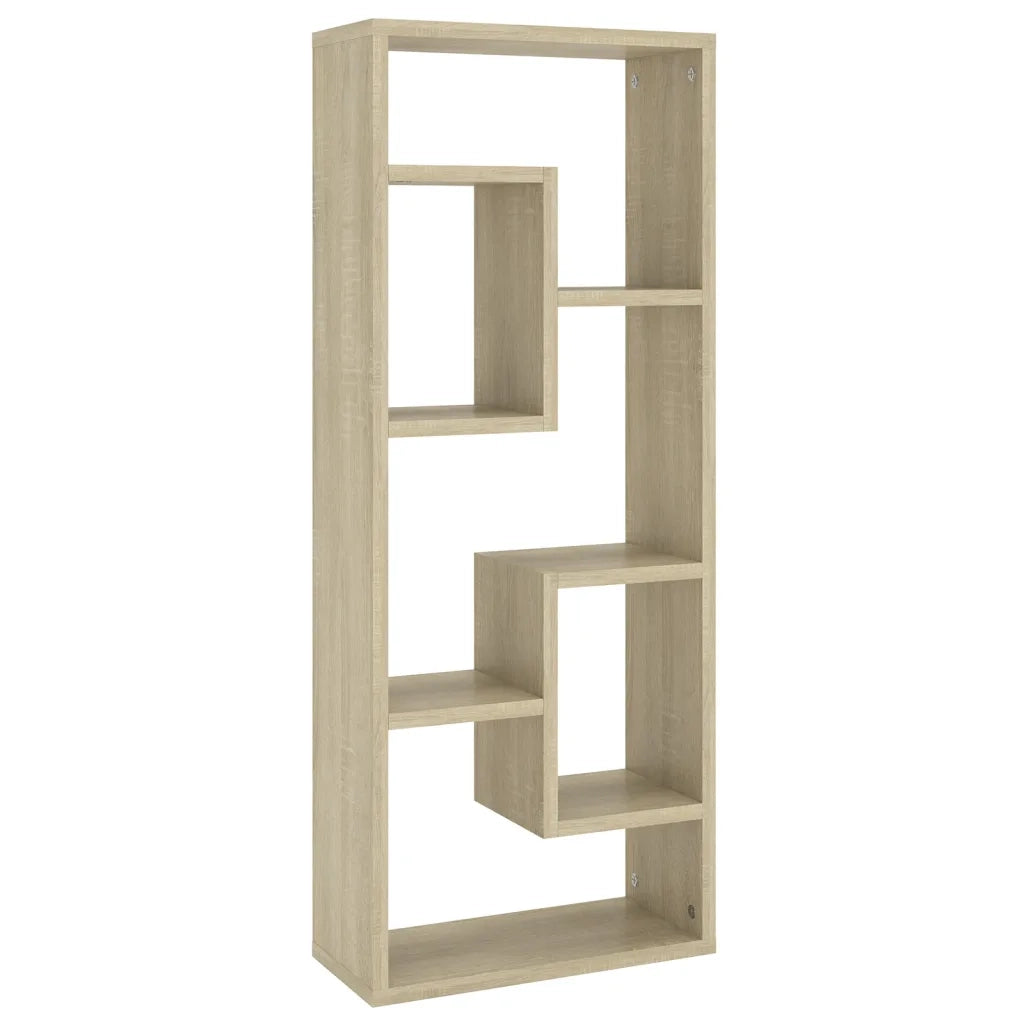 Scaffale a parete | Ripiano a parete | Mensola a parete Rovere Sonoma 36x16x90 cm Legno Multistrato