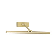SAYA - Applique da Bagno LED 12W IP44 3000K 950lm in Metallo Oro Satinato - Illuminazione per Specchi e Quadri - Rossini Group