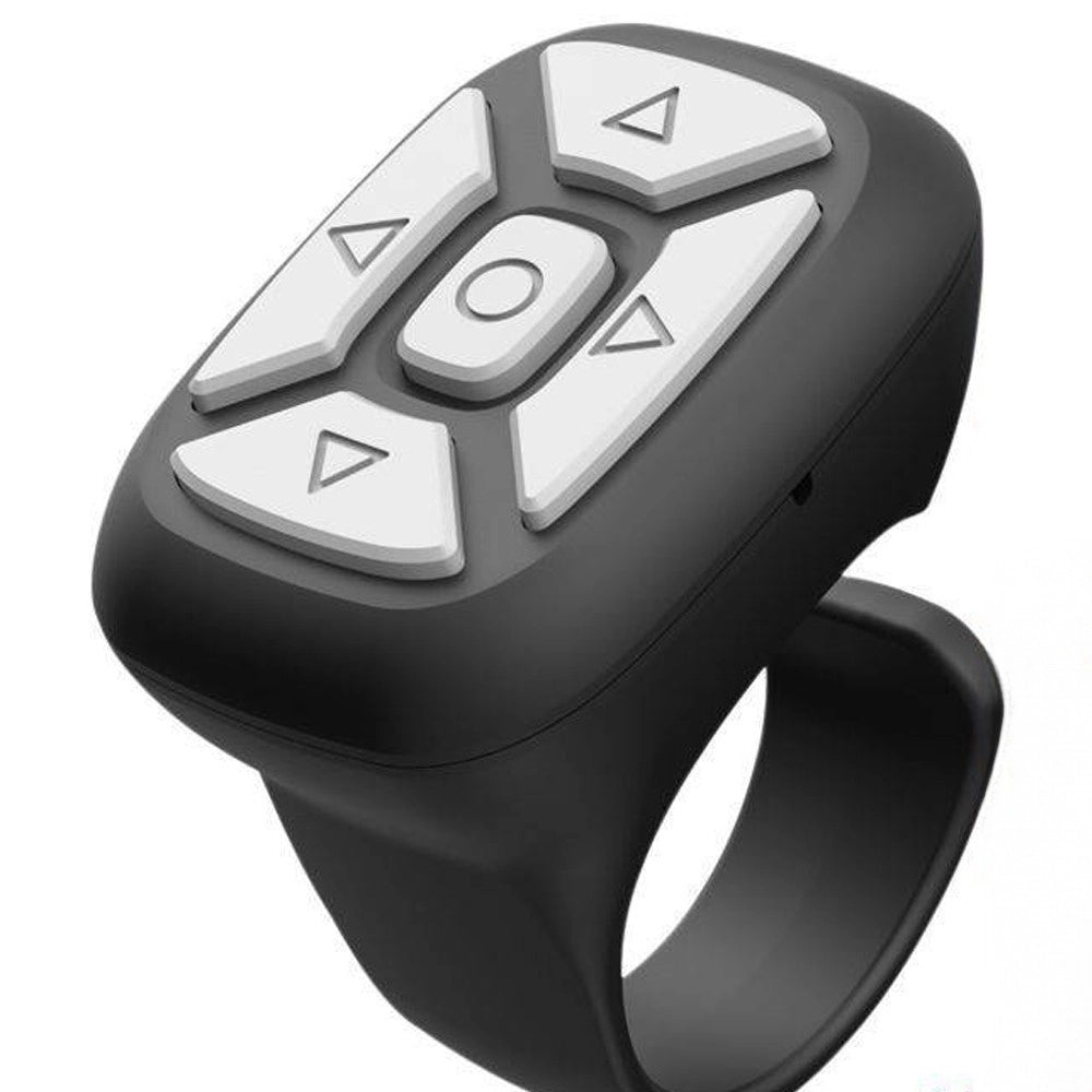 Trade Shop - Anello Telecomando Bluetooth 15m Multifunzione Supporto Per Video Foto E-book S28 -