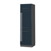 Vicco Armadio frigorifero Blu scuro lucido 60 cm