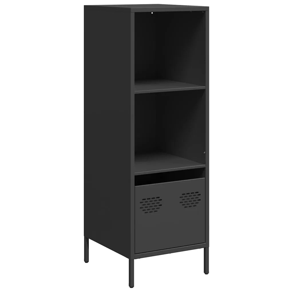 Credenza | Madia | Buffet da pranzo | Armadio da pranzo Nera 35x39x103,5 cm in Acciaio