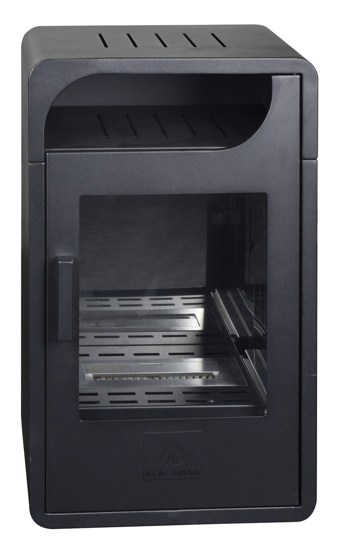 Stufa a Bioetanolo da Interno 65x40x38 cm 2,5kW Fiammetta Junior Statica Nera
