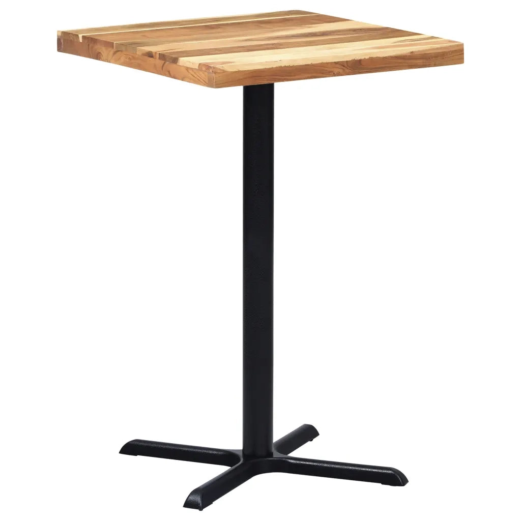 Gamba per Tavolino da Bar Nero 76x76x107cm in Ghisa 325432