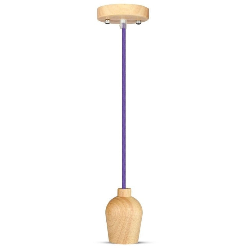 Filo viola chiaro a sospensione in legno